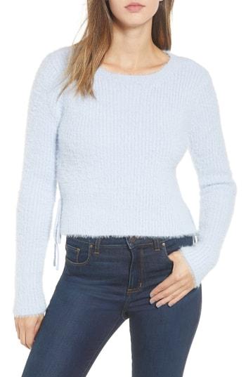 Women's Ten Sixty Sherman Fuzzy Side Tie Sweater - Blue