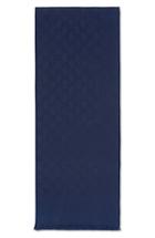Men's Gucci Gg Gem Lux Jacquard Cashmere Scarf, Size - Blue