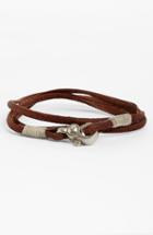 Men's Caputo & Co. Leather Wrap Bracelet