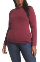 Women's Vince Camuto Turtleneck Knit Jersey Top - Red