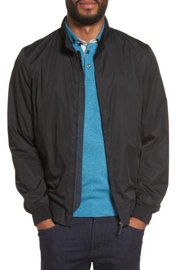 Men's Ted Baker London Nylon Bomber Jacket (l) - Black