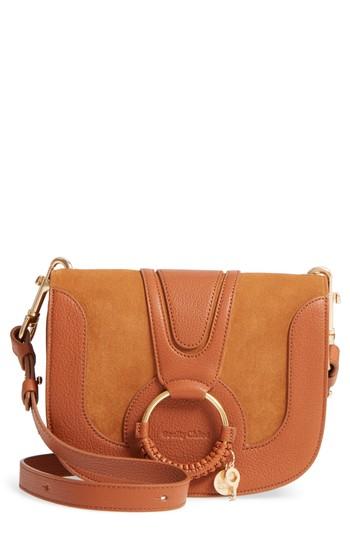 See By Chloe Hana Small Leather Crossbody Bag - Beige
