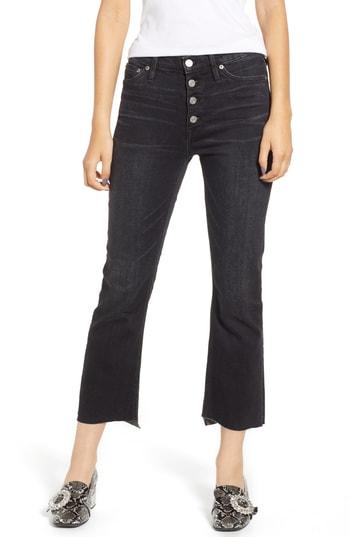 Women's J.crew Billie Exposed Buttons Demi-boot Crop Jeans