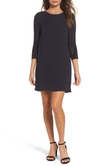 Women's French Connection Ensor Crepe Shift Dress - Blue