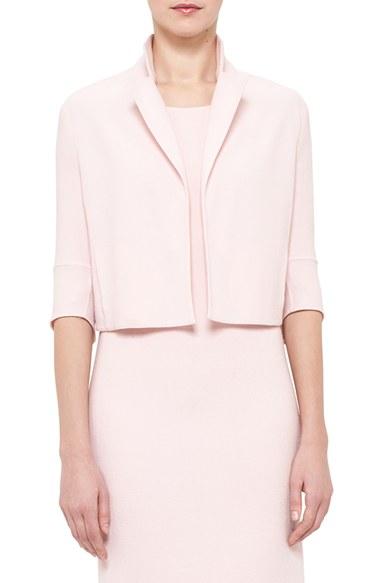 Women's Akris Double Face Wool Crepe Crop Jacket