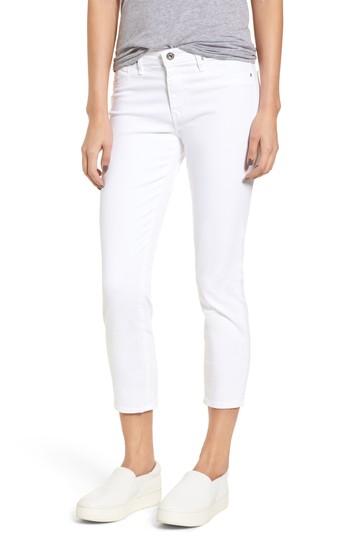 Women's Ag The Prima Crop Cigarette Jeans - White