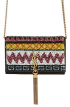 Women's Saint Laurent Kate Beaded Wallet On A Chain -