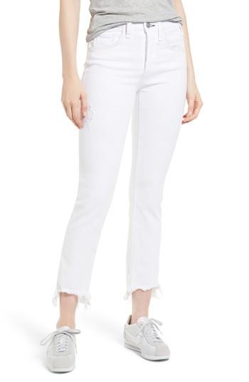 Women's Mcguire Valetta Step Hem Straight Leg Jeans - White