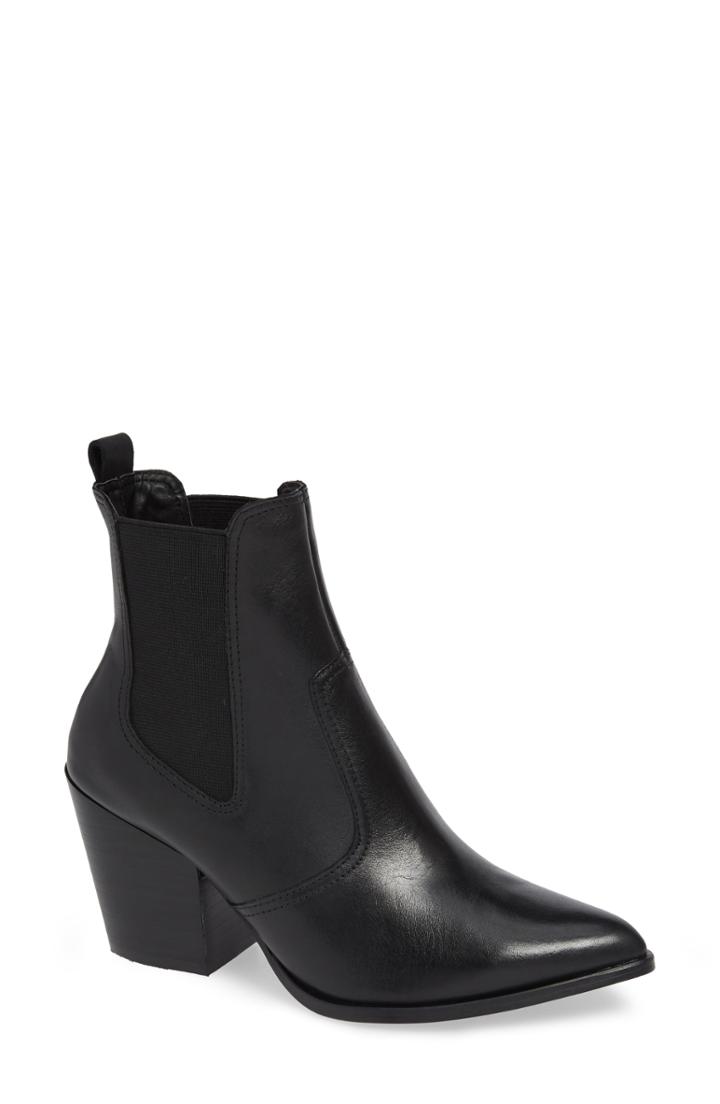 Women's Steve Madden Patricia Chelsea Bootie .5 M - Black