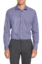 Men's Ted Baker London Strame Slim Fit Geometric Dress Shirt - Purple