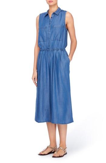 Women's Catherine Catherine Malandrino Bethea Chambray Jumpsuit - Blue