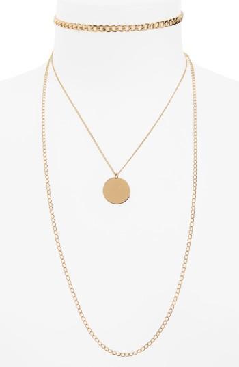 Women's Bp. Layered Disc & Chain Necklace