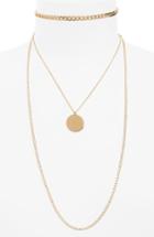 Women's Bp. Layered Disc & Chain Necklace