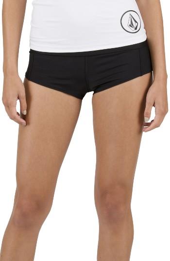 Women's Volcom Simply Solid Boy Cut Bikini Bottoms
