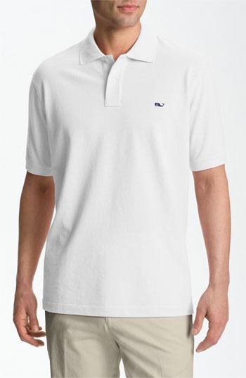 Vineyard Vines 'classic' Pique Knit Polo White