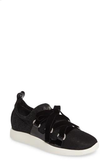 Women's Giuseppe Zanotti Laurex Glitter Sneaker .5 M - Black