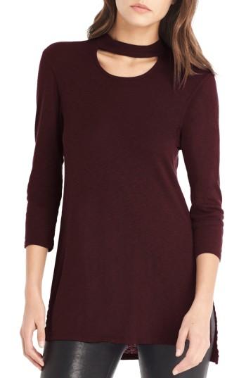 Women's Michael Stars Choker Neck Tunic, Size - Red