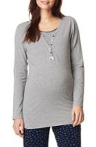 Women's Noppies Feline Henley Maternity/nursing Tee