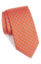 Men's Salvatore Ferragamo Bicycles Silk Tie, Size - Red