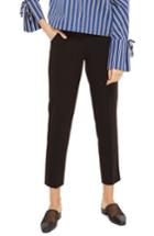 Women's Topshop High Waist Cigarette Trousers X 30 - Black