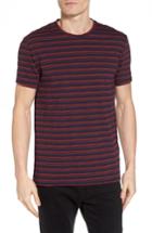 Men's Ben Sherman Distorted Stripe T-shirt - Blue