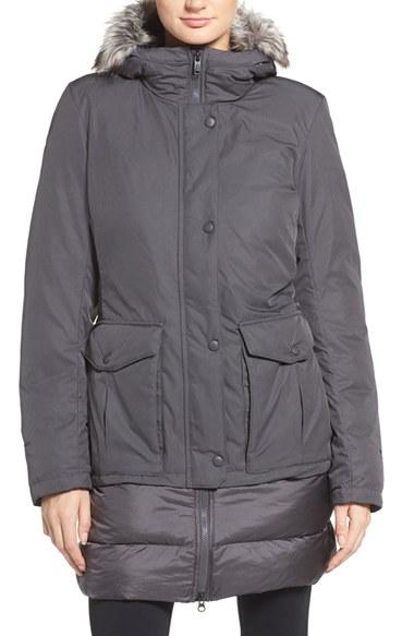 Women's The North Face Tuvu Water Repellent Parka With Faux Fur Trim