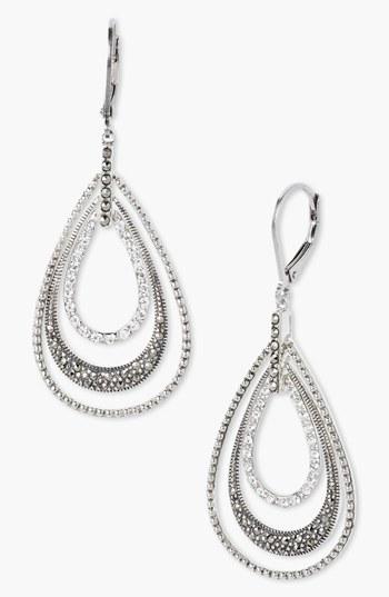 Women's Judith Jack Orbital Triple Teardrop Hoop Earrings