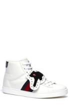 Men's Gucci New Ace Hi Panther Sneaker Us / 6uk - White