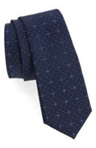 Men's Calibrate 3d Dot Silk Tie, Size - Blue