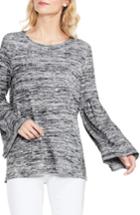 Women's Two By Vince Camuto Bell Sleeve Melange Knit Top
