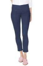 Petite Women's Nydj Pull-on Ankle Skinny Jeans P - Blue