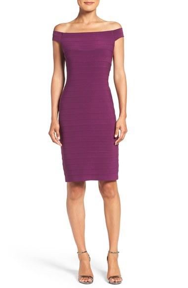 Women's Adrianna Papell Off The Shoulder Bandage Dress