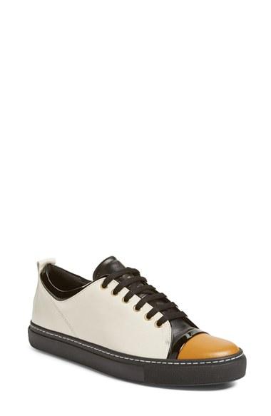 Women's Lanvin Low Top Cap Toe Sneaker
