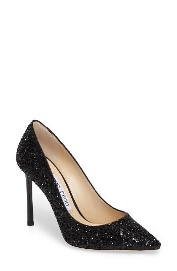 Women's Jimmy Choo Romy Pointy Toe Pump Us / 34eu - Black