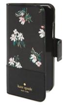 Kate Spade New York Floral Wrap Faux Leather Iphone X Folio Case - Black