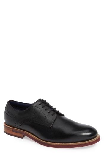 Men's Ted Baker London Jhorge Plain Toe Derby M - Black