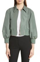 Women's Red Valentino Faille Crop Jacket Us / 38 It - Green