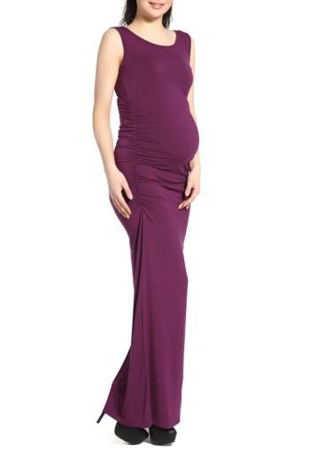 Women's Kimi And Kai Maternity Maxi Tank Dress - Purple