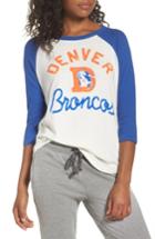 Women's Junk Food Nfl Denver Broncos Raglan Tee, Size - White