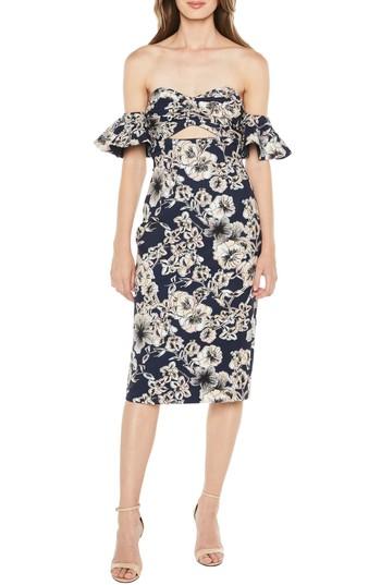 Women's Bardot Casey Off The Shoulder Dress - Blue