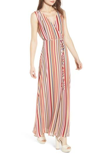 Women's Wayf Bobby Wrap Maxi Dress - Red