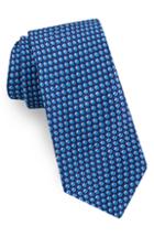 Men's Ted Baker London Geometric Oval Silk Tie, Size - Blue
