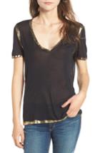 Women's Zadig & Voltaire Tino Foil Tee - Black