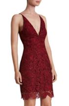 Women's Dress The Population Ava Lace Minidress - Burgundy