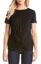 Women's Karen Kane Twist Front Top - Black