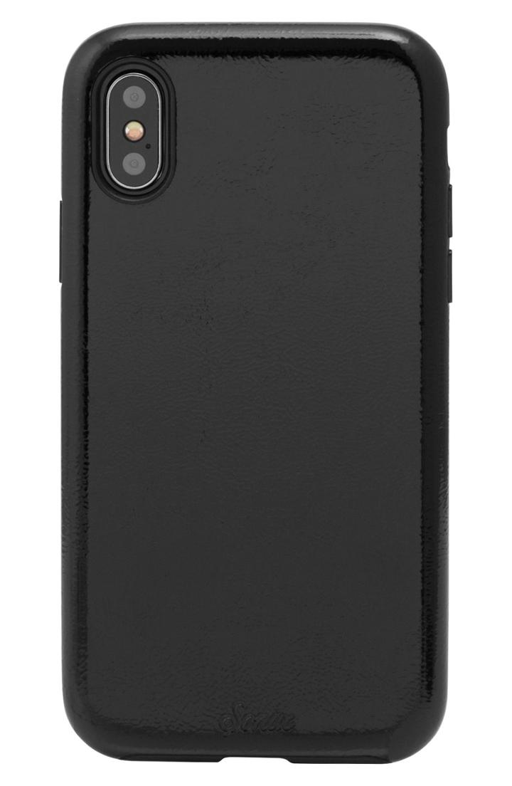 Sonix Black Patent Faux Leather Iphone X/xs Case - Black
