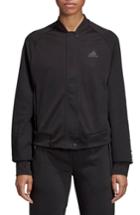 Women's Adidas Bomber Jacket, Size - Black