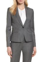 Women's Boss Janore Wool Blend Suit Jacket - Grey