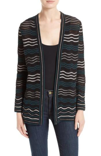 Women's M Missoni Ripple Dot Cardigan Us / 40 It - Black