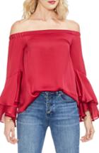 Women's Vince Camuto Bell Sleeve Off The Shoulder Top - Red